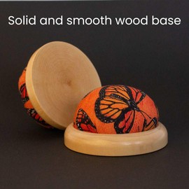 FAIR GOODS Pin Cushions for Sewing | Cute, Dramatic, and Retro | Gift for Beginners to Experts Quilters | Sewing Kit Accessory (Monarch Butterfly)