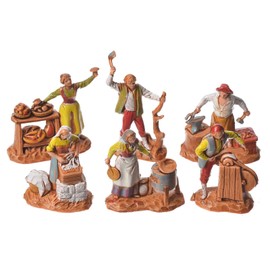 Moranduzzo 11 Mestieri Stanzform, 3,5 cm, Mehrfarbig