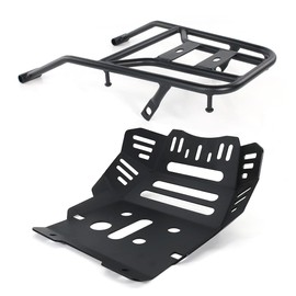 Xitomer Skid Bash Plate & Luggage Rack Fit for CRF300L 2021-2024 CRF 300L Motorcycle Skid Plate + Rear Rack