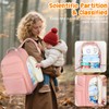 HOMIGLAM Diaper Bag Backpack with Changing Pad & Waist Pack,