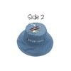 FlapjackKids Baby Boys Bucket Sun Hat, Dino Surfer/Dino, 4T US