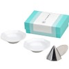 CERAMIC Arte Salt Set (2 White Octagonal Salt Plates, Octagonal