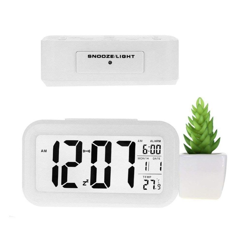 Gearmax LED Digital Wecker Watch Wiederholung Snooze Licht aktivierten Sensor