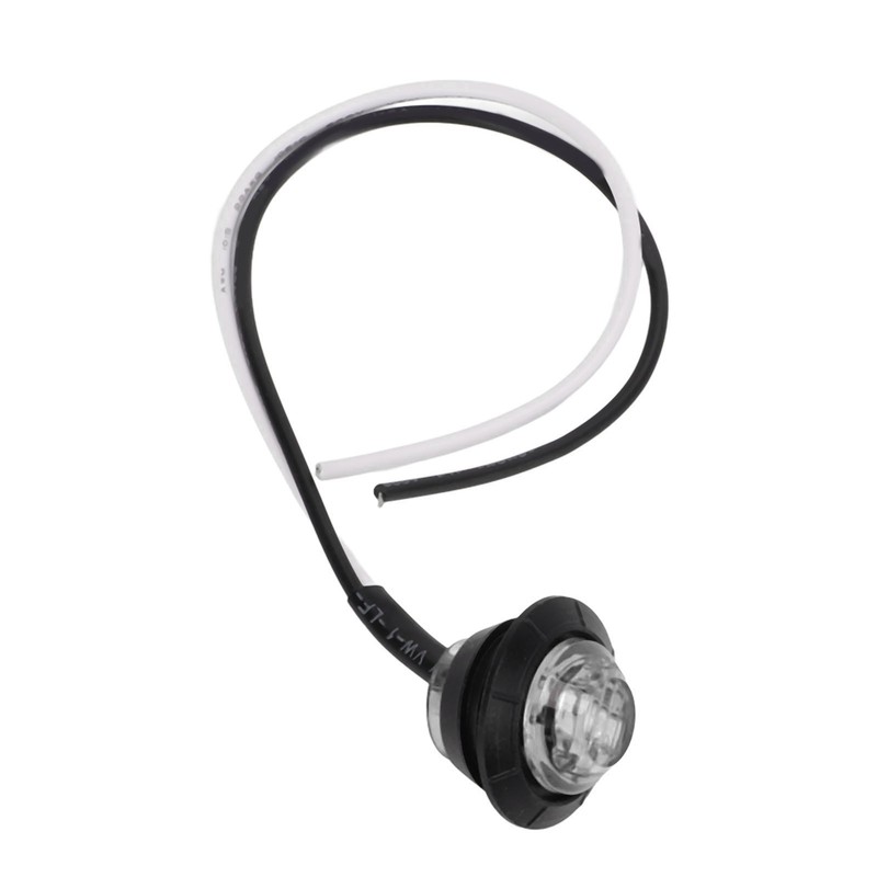 10pcs Side Marker Light 3LED IP68 Waterproof Round Clearance Indicator