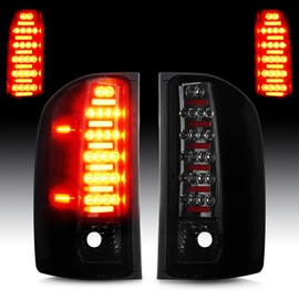 Cenfeild LED Tail Lights Fit for 2007-2014 Chevy Silverado 1500 2500 HD 3500 HD, for 2008-2014 GMC Sierra 3500 HD with Dual Wheel Only, Rear Brake Lamp Taillight Assembly Chrome Housing Smoked Lens