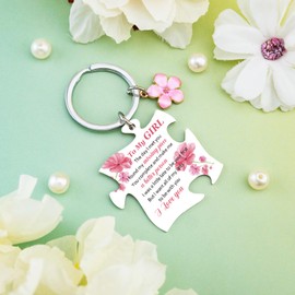 VIESUJI Gifts For Gf Sweet Day Gifts For Girlfriend Birthday Gift Will You Be My Girlfriend Romantic Gift For Her To My Girl I Love You Keychain