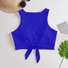 parte superior de bikini para mujer con nudo frontal y