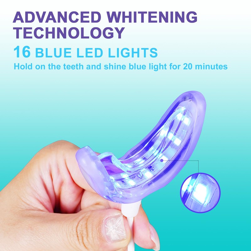 Shynova Teeth Bleaching Set for White Teeth: Teeth Whitening Kit