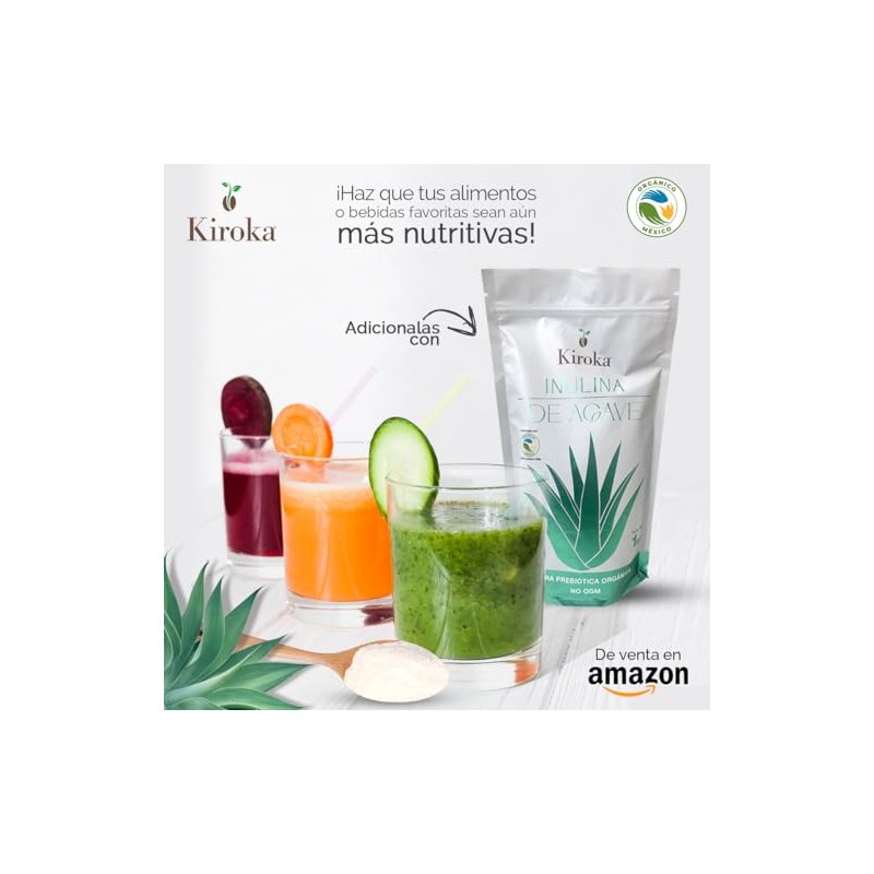 Inulina de Agave Organica 500 g | Fibra Prebiótica en
