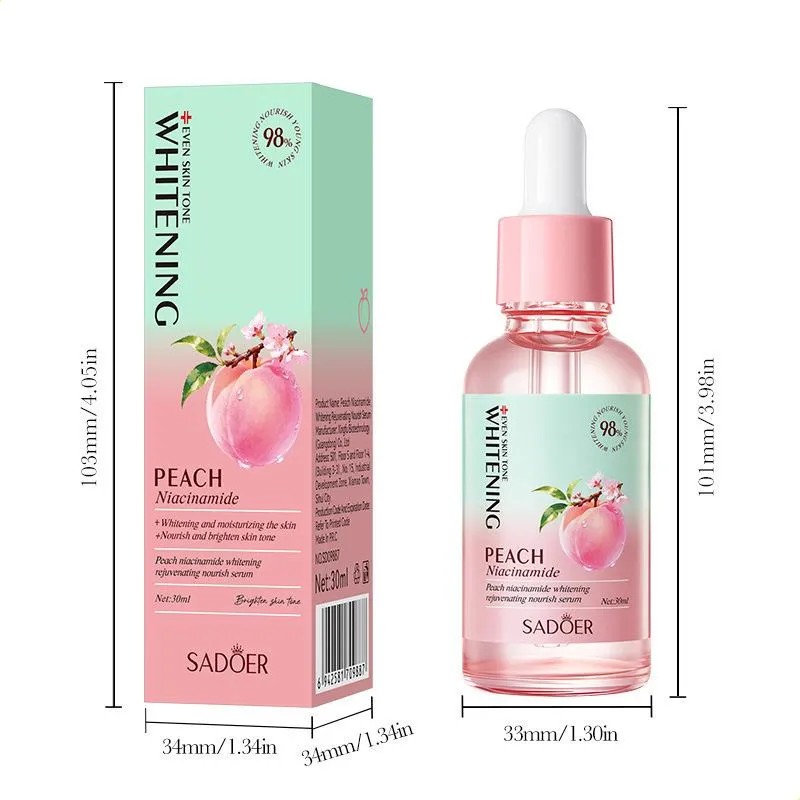 Sérum De Niacinamida De Melocotón, Iluminador Y Revitalizant