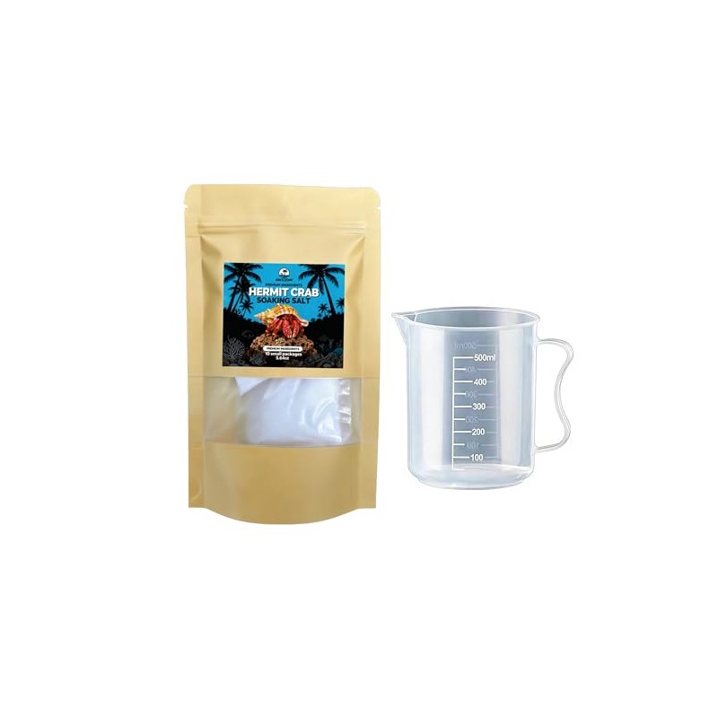 AWXZOM Hermit Crab Soaking Salt, 5.6 oz, come with measuring