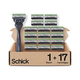 Schick Máquina de afeitar Hydro Sensitive para hombres, maquinilla de afeitar para hombres, piel sensible con 17 cuchillas de afeitar