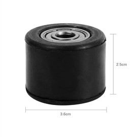 Anauto 8mm Chain Roller Tensioner Pulley Wheel Guide Rubber Iron Drive Chain Pulley Roller Slider for Motorcycle Pit Dirt Bike Enduro Mini Bike Moto ATV