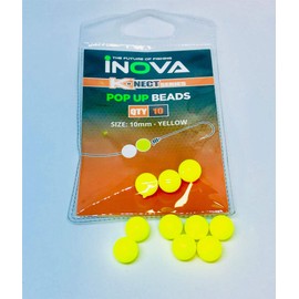Inova Pop Up Floating Beads Yellow 10mm / Leeda