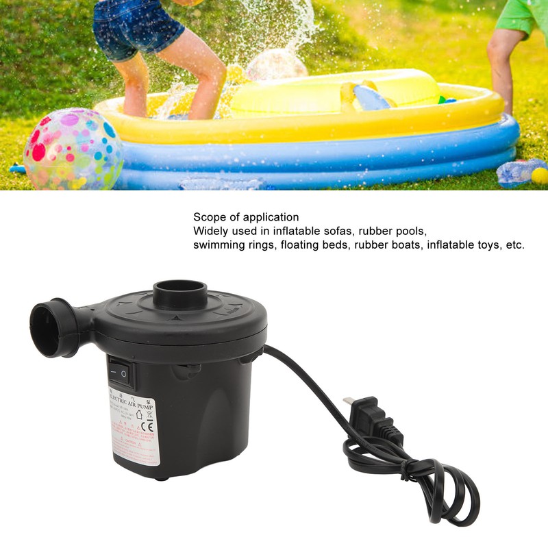 Electric Air Pump Portable Quick Fill Air Mattress Pump with
