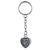 COCO Park Stainless Steel Dad Love Heart Urn Pendant Cremation Keychain Jewelry Memorial Keepsake for Ashes