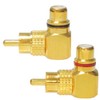 KAUMO RCA Plug Right Angle 90 Degree 90° Copper/Gold Plated