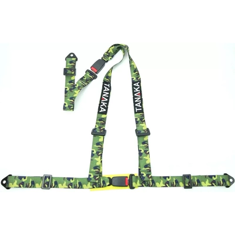 TANAKA BUGGY SERIES UNIVERSAL CAMOUFLAGE 3 POINT BUCKLE RACING SEAT
