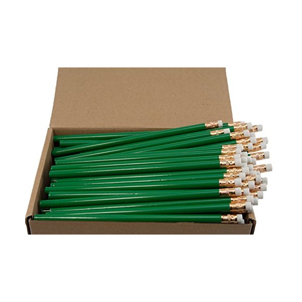 Recycled Newspaper Pencil (Green) (Full Size Round Painted Pencils) (Earth