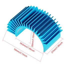 Hsthe Sea 1 PCS Radiator Motor Heat Sink Car Accessories for RC Car Models 380/385/390/395 (Blue)