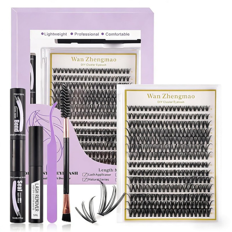 Pestañas Postizas Kit Completo, 280pcs Kit de Postizas Mezcla 30D