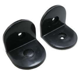 Meuey Lyot 2 Inch x 2 Inch L-Shaped Corner Bracket Plastic Corner L Bracket Plastic 90 Degree Angle Bracket Plastic Angle Connector 6PCS