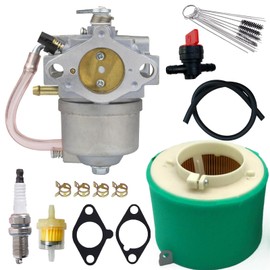 AOUHOBO 15003-2509 Carburetor Kit Fits for 1996-1999 KAWASAKI MULE 2500 2510 2520 KAF620C KAF620B KAF620A Replace Parts, with 11029-1004 Air Filter