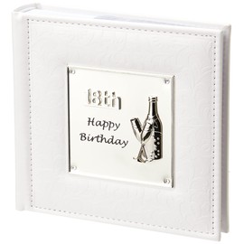 Joe Davies Deluxe Happy 18th Birthday Album, White, Photo Size 6x4