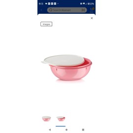 Tupperware SALE! TUPPERWARE CLASSIC FIX N MIX BOWL 26 C DREAM PINK WHITE AIR  TIGHT SEAL