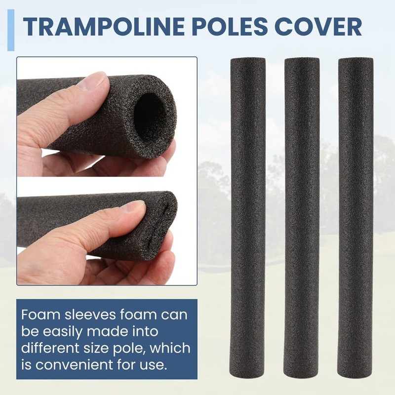 Snblzhef Trampoline Pole Foam Sleeves Trampoline Poles Cover Trampoline Accessories
