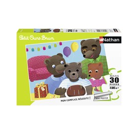 Ravensburger 4005556863808 30 Pieces L'Anniversaire de Petit Ours Brun Small Brown Bear Puzzle for Children