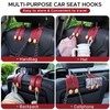 URIZZD 2PCS Leather Car Seat Hooks for Headrest, Vehicle Hanger