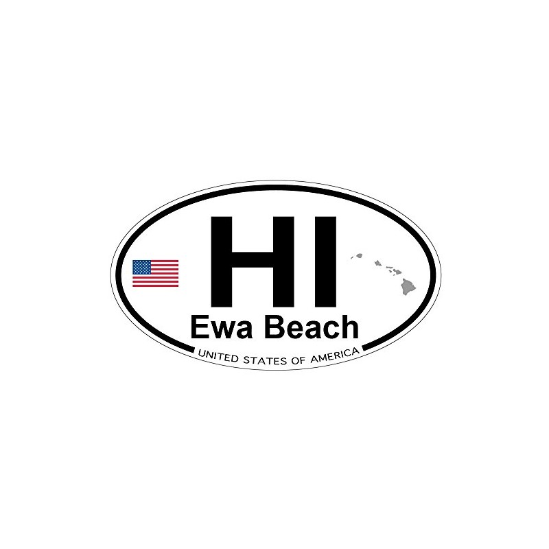 US Decal, Inc. EWA Beach, Hawaii Oval Sticker