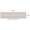 Internal Letter Box Draught Excluder Cover With Brushes & Flap