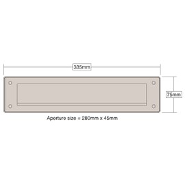 Internal Letter Box Draught Excluder Cover With Brushes & Flap - White PVC