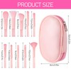 10 Pcs Travel Makeup Brush Set with Case, Mini Makeup