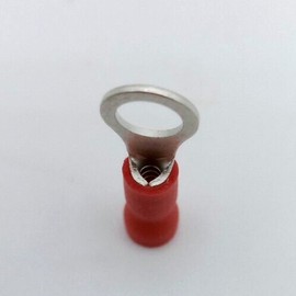 Unbranded (25Pcs) Red Ring 18-20Ga AWG VINYL 3/16" Electrical Wire Ring Terminal Connector
