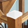 Angoily Vinyl Fence Post Caps Pack of 4 Pyramid Post