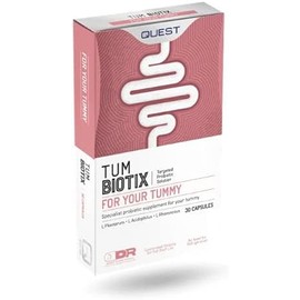 Quest Quest Tum Biotix Gut Health Probiotics Supplements & Balance Gut Flora. 2 Billion CFU Helps Restore Gut Friendly Bacteria. Vegan Multi Strain Probiotic Digestive Supplement (30 Capsules)