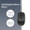 MediaRange kabelgebundene 3-Tasten Maus, mit optischem Sensor, schwarz