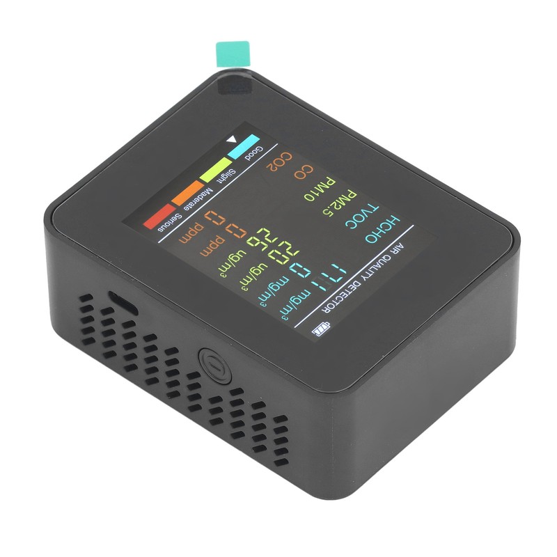 Air Quality Monitor Portable LCD Backlight Screen CO2 TVOC HCHO
