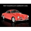 1969 VW Volkswagen Karmann Ghia Metal Sign: LARGE SIZE 12 X 16 - Free Shipping