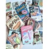 10 Pcs Dollhouse Miniature Restaurant Store Poster Retro self adhesive