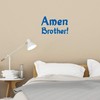 ANGDEST Amen Brother Prayer Religious Christian (Azure Blue) (Set of