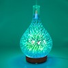 100ml Glass Essential Oil Aroma Diffuser Colorful Light Ultrasonic Humidifier