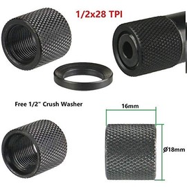 TWP 1/2-28 1/2“x28 TPI Thread Protector, Steel Anodized Black