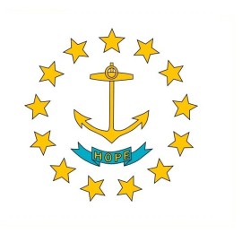 RHODE ISLAND FLAG BUMPER STICKER TOOLBOX STICKER LAPTOP STICKER HELMET STICKER