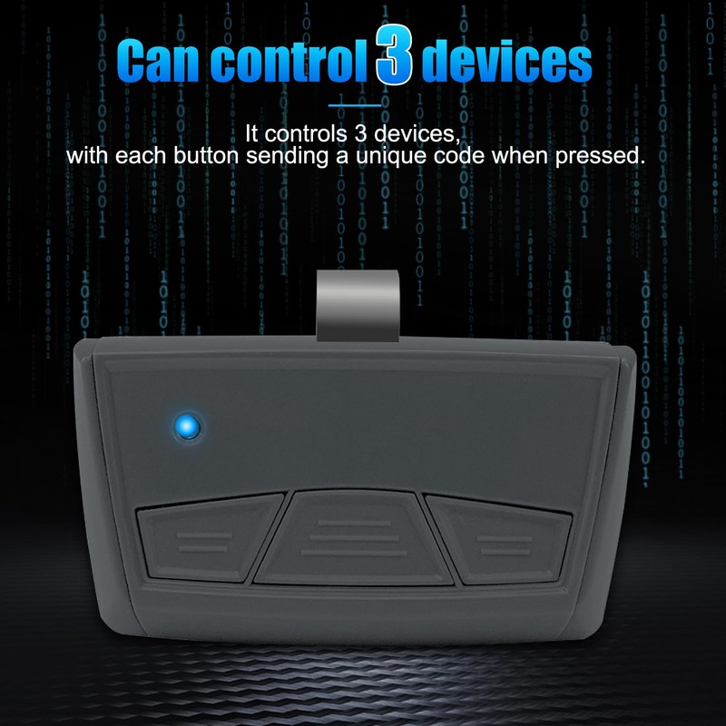 MMT103 3-Button Transmitter Replace for Mighty Mule MMT103 Remote, Compatible