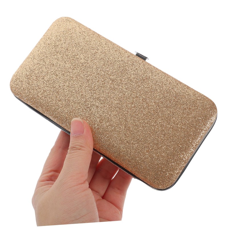 TOVINANNA Portable Eyelash Tweezer Case Holder Travel Cosmetic Case for