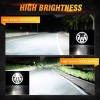 Unbranded Pair 7 Inch LED Headlight High-Low Beam DRL Angel